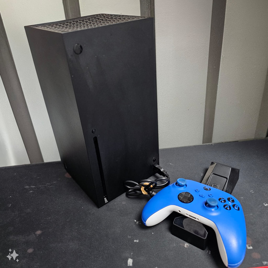 Console xbox séries X + manette sur batterie et chargeur
