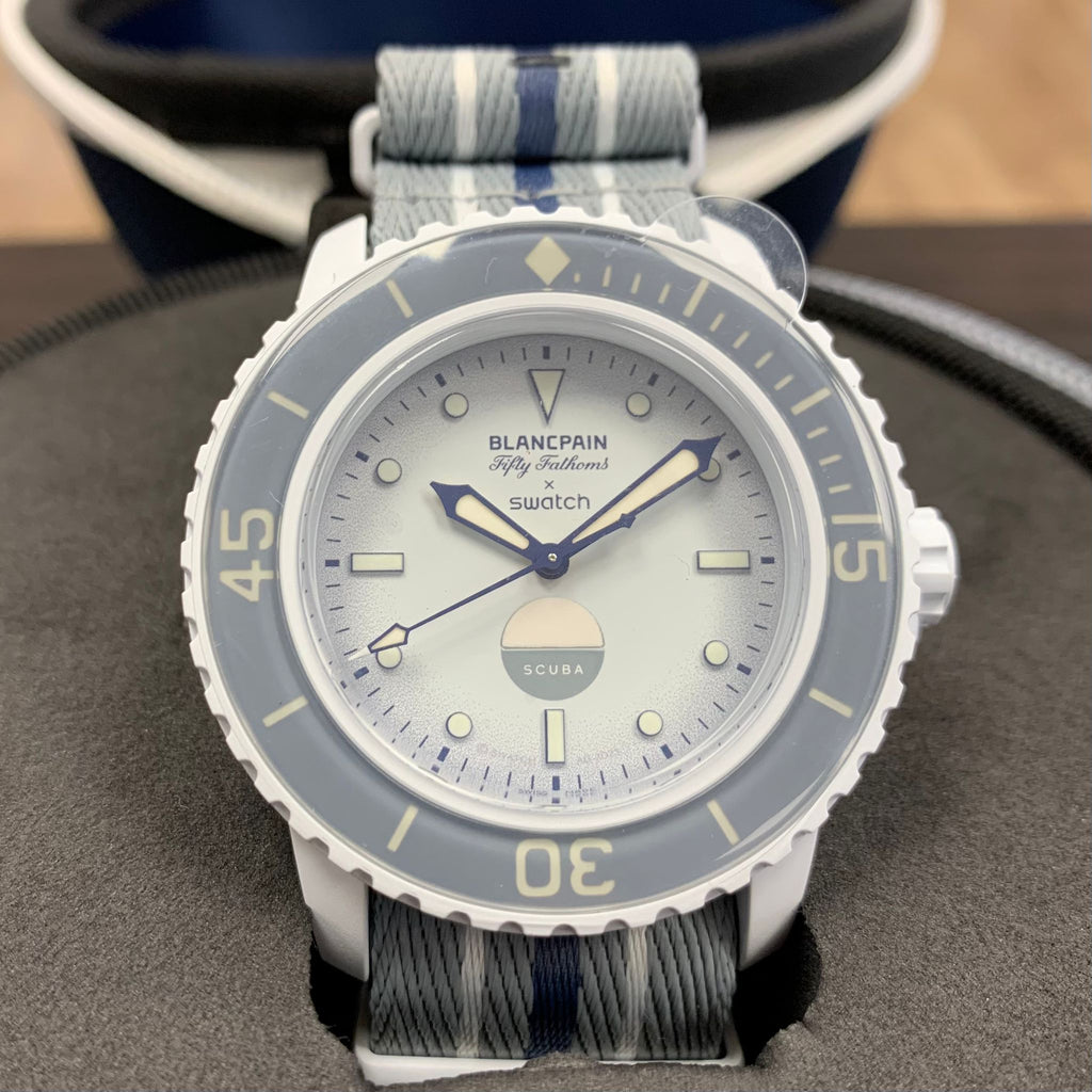 Omega Swatch X Blancpain Antarctic Ocean + Boîte & Facture,