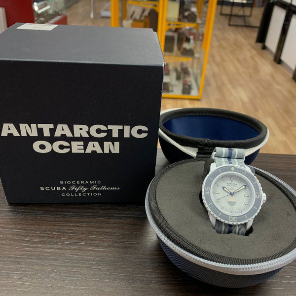 Omega Swatch X Blancpain Antarctic Ocean + Boîte & Facture,