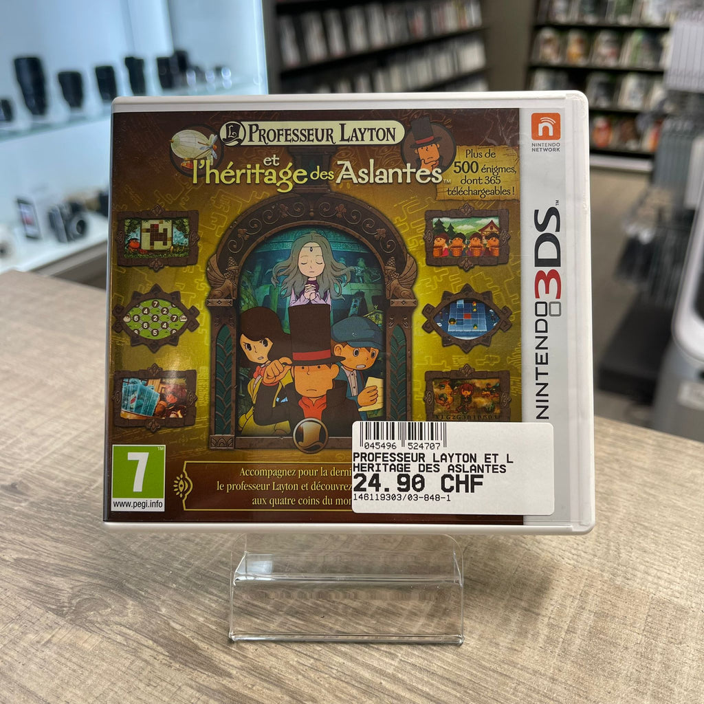 Jeu 3DS - Professeur Layton et l’héritage des aslantes  + notice