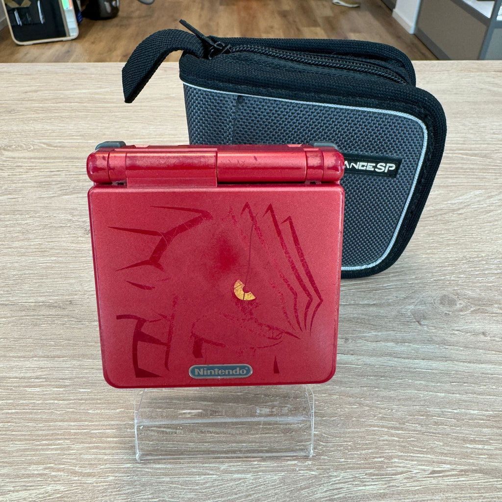 GAME BOY ADVANCE SP EDITION POKEMON RUBY (GROUDON) + CHARGEUR ET FOURRE