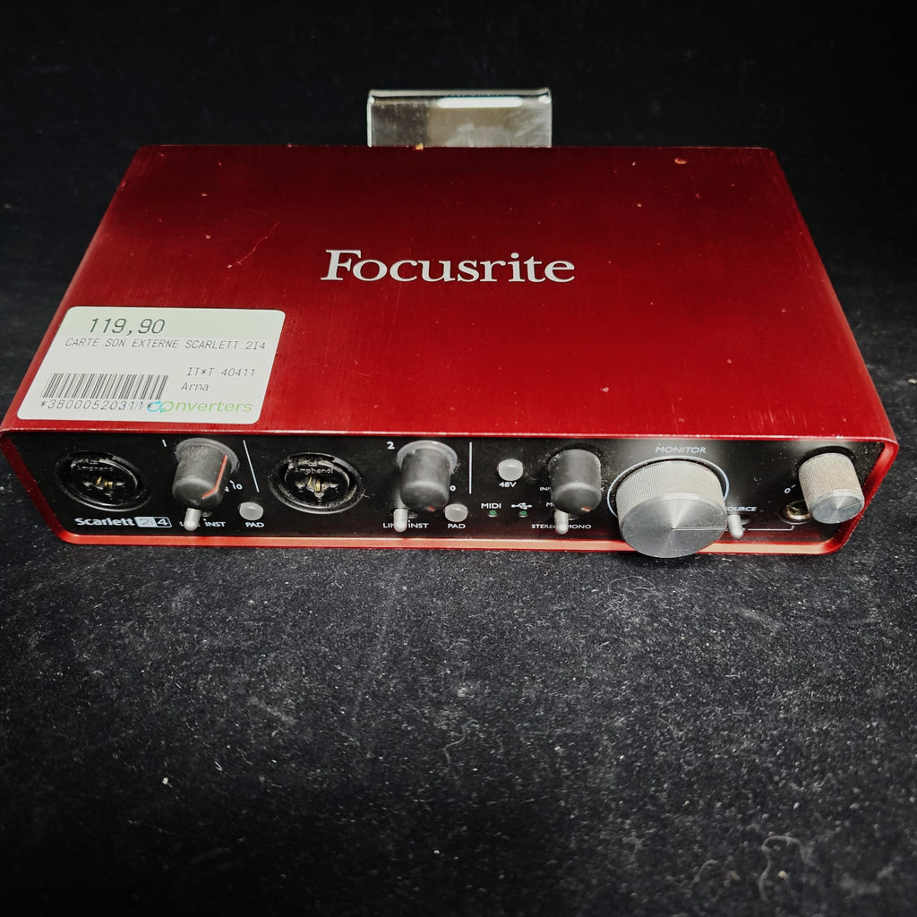 Carte son/acquisition Focusrite scarlett 2i4