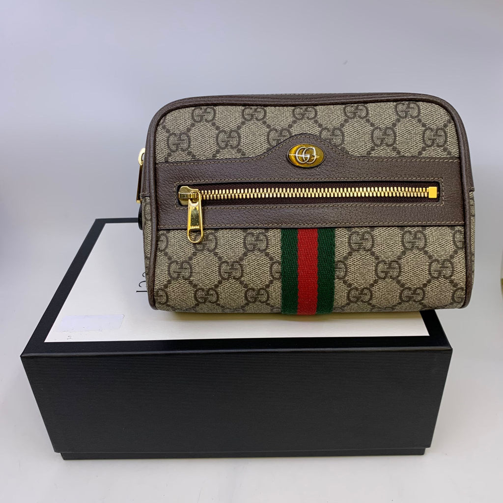 Sac bandoulière  Gucci GG supreme bum bag mini + boite