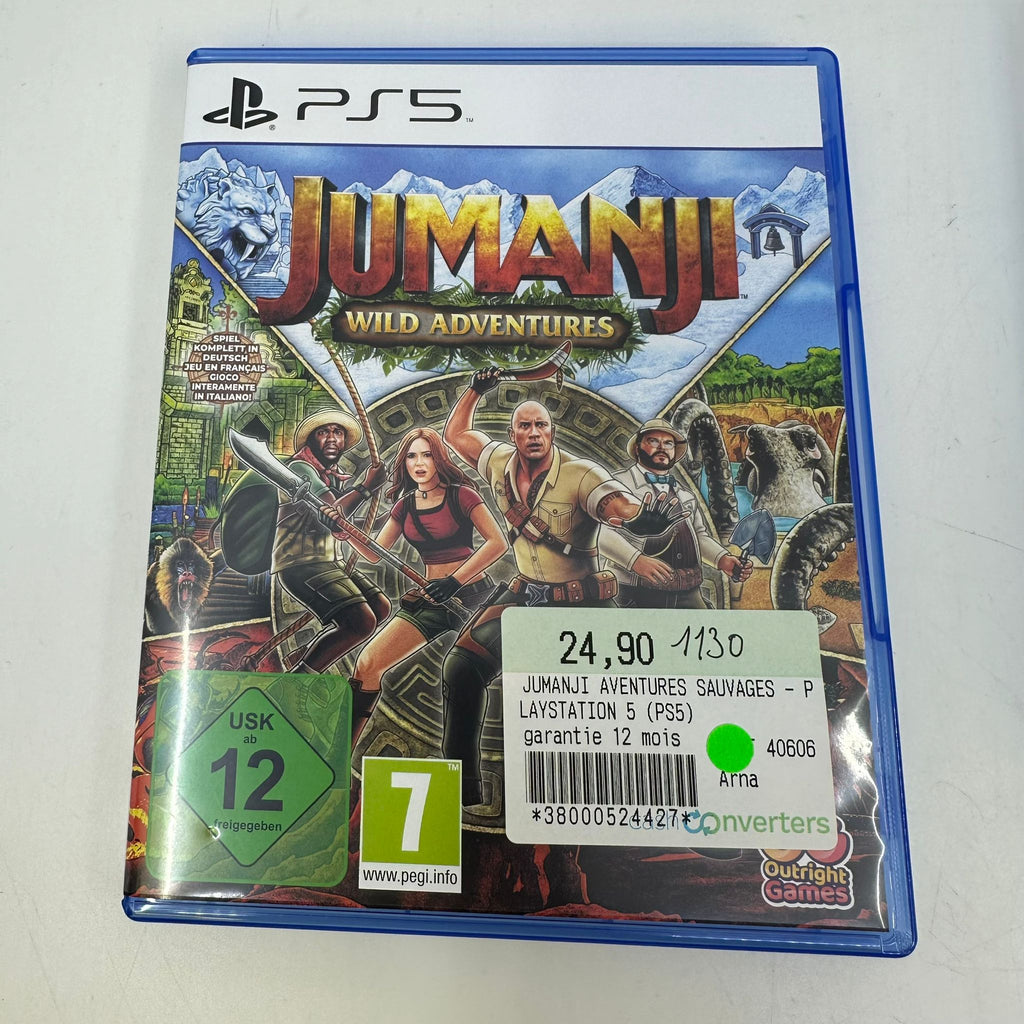 Jeu Ps5 Jumanji aventure sauvages