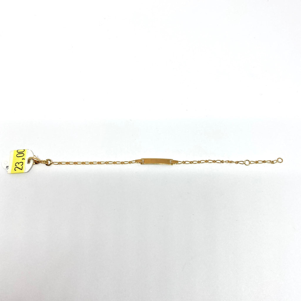 Bracelet pour enfant plaqué or neuf 18cm