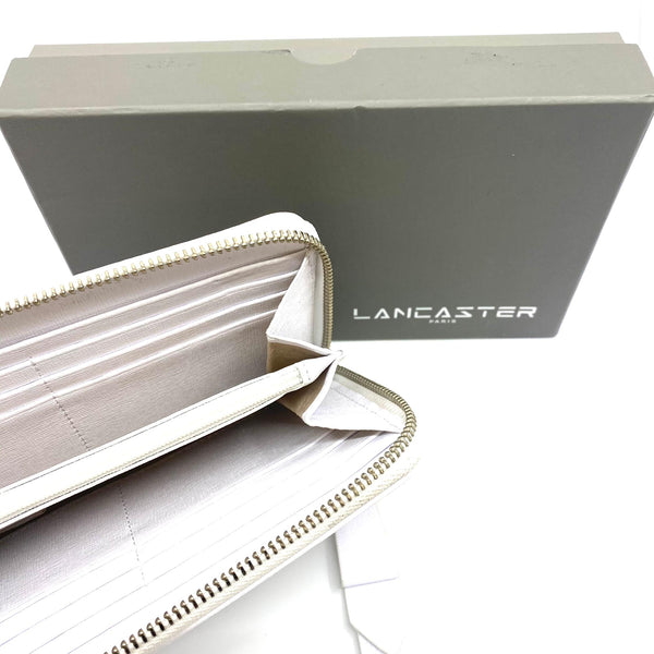 Portefeuille Lancaster blanc + boîte