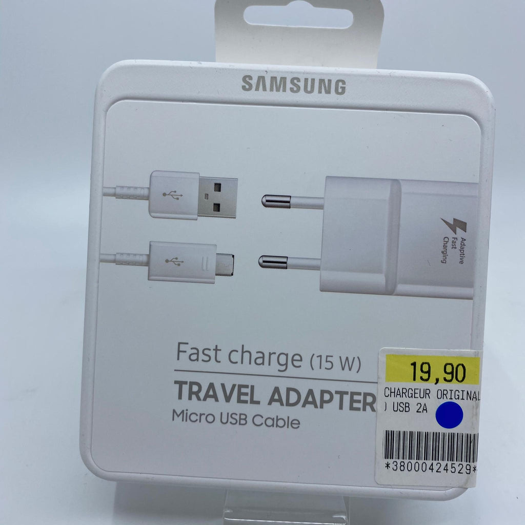 Chargeur Samsung Micro USB Original Blanc Neuf