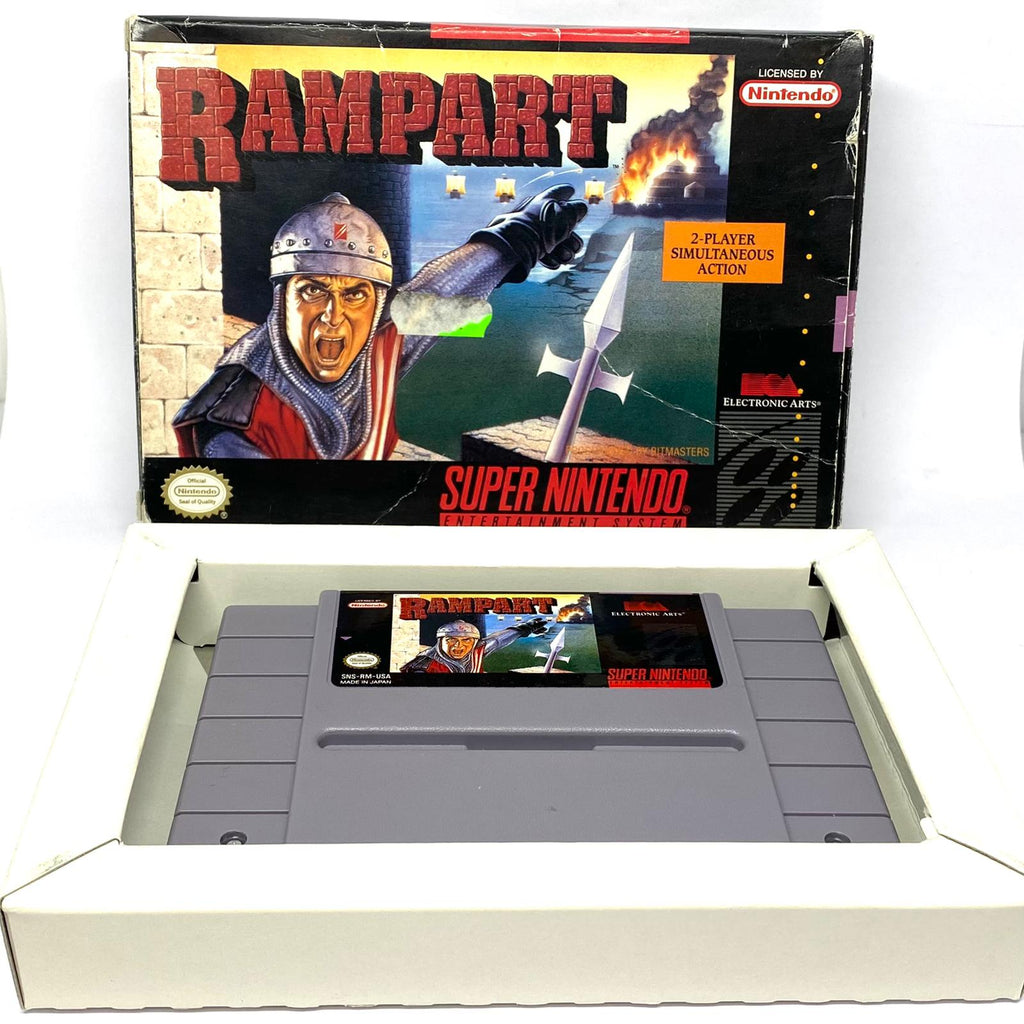 Jeux Super Nintendo  Rampart Version US