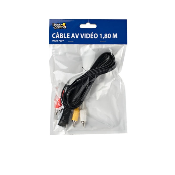 Cable PS3 AV Video 1,8M - AV UC1401 État Neuf