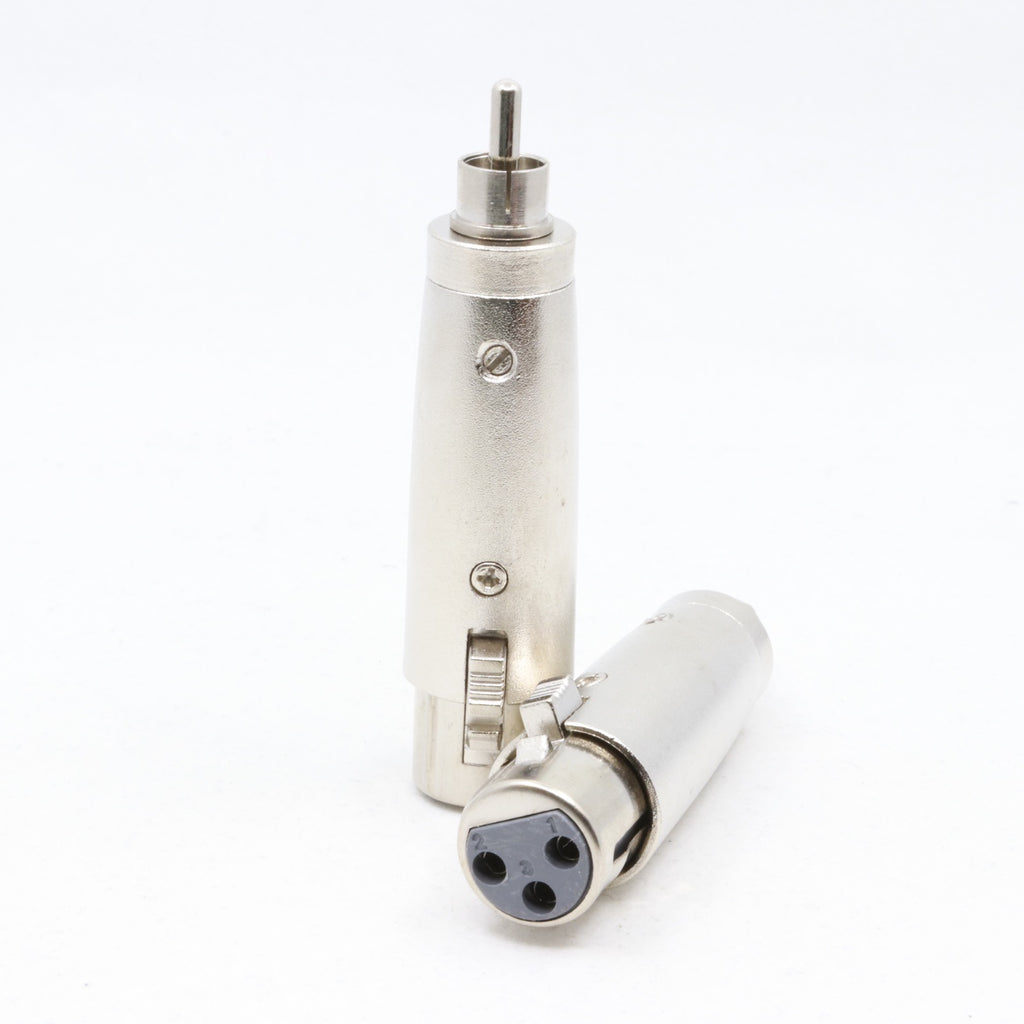Paire d'adaptateurs XLR 3 PIN MÂLE - XLR 3 PIN FEMELLE Neuf sous Blister