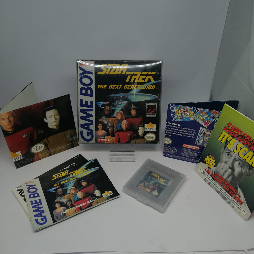 Jeux game boy Boite notice surboite Star trek the next generation