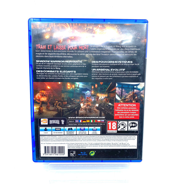 Jeu PS4 - Shadow Warrior