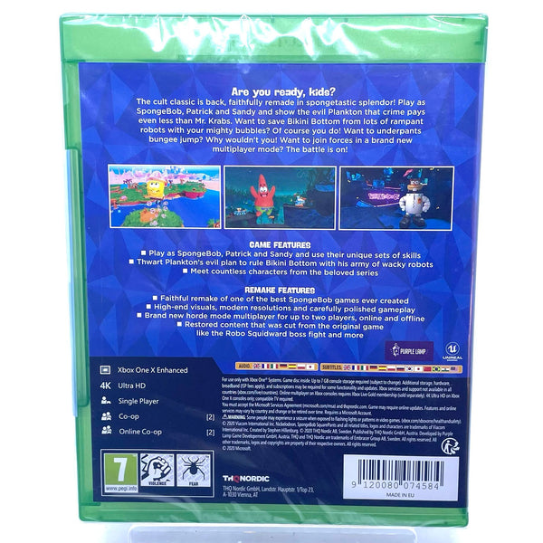 Jeu Xbox One - Bob L’éponge Battle For Bikini Bottom Rehydrated