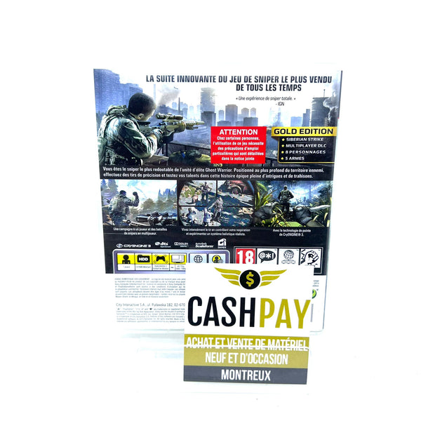 Jeu PS3 - Sniper 2 Ghost Warrior