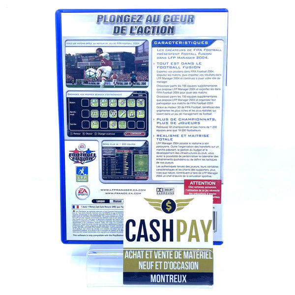 Jeu PS2 - LFP Manager 2004