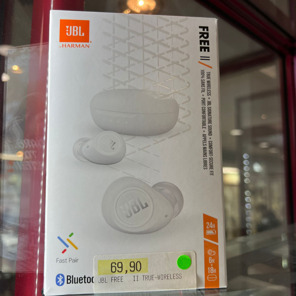 Écouteurs Bluetooth JBL Free II Wireless - NEUF – Cash Converters Suisse