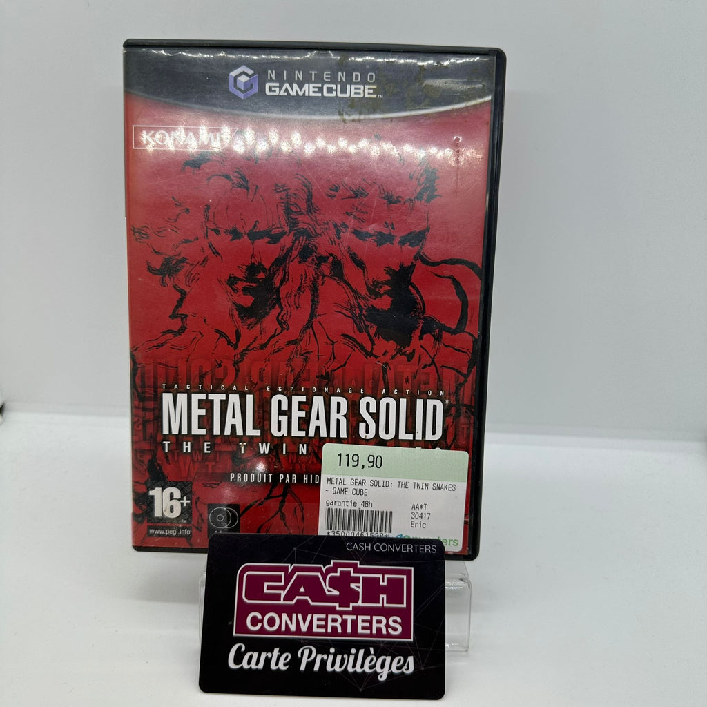 GameCube : Métal Gear Solide the twin Snakes