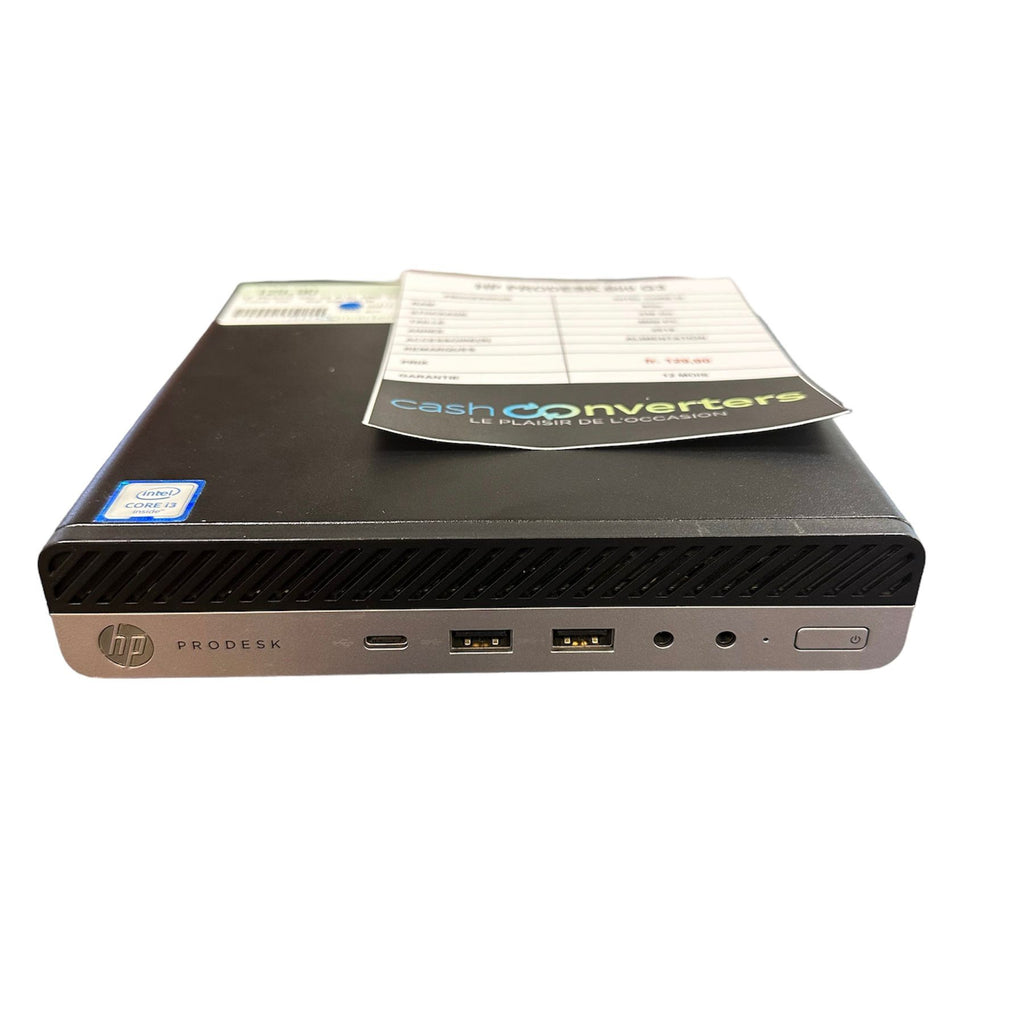 Ordinateur de bureau HP Prodesk 600 G3 Mini i3